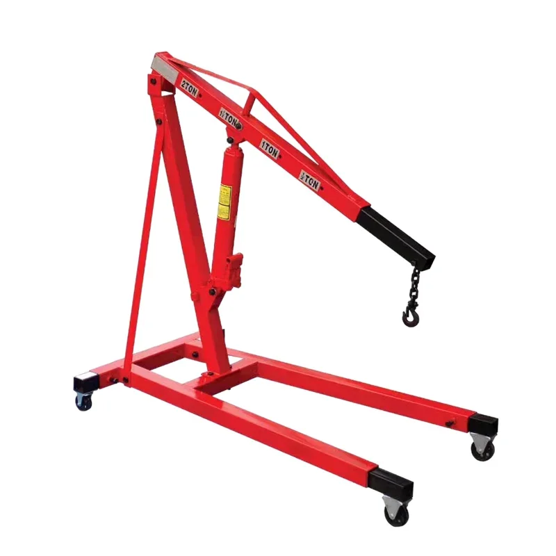 Portable Manual Auto Repair Workshop Hoist Lift Jack Hand Hydraulic Engine Crane 