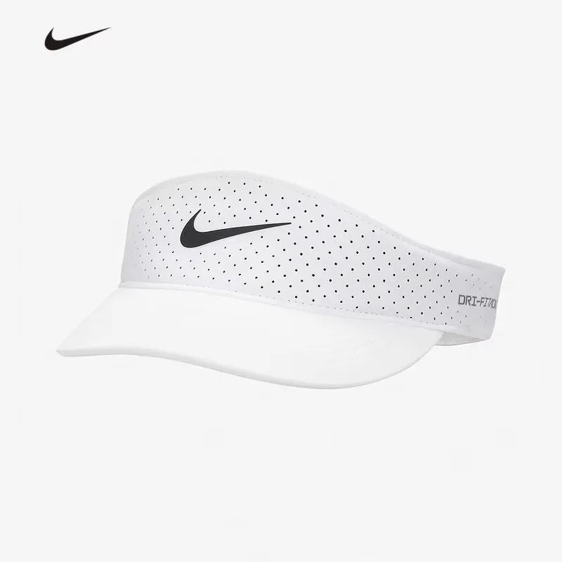 nike-official-sports-autumn-men's-sun-visor-running-hat-breathable-lightweight-uv-protection-fb6443-100