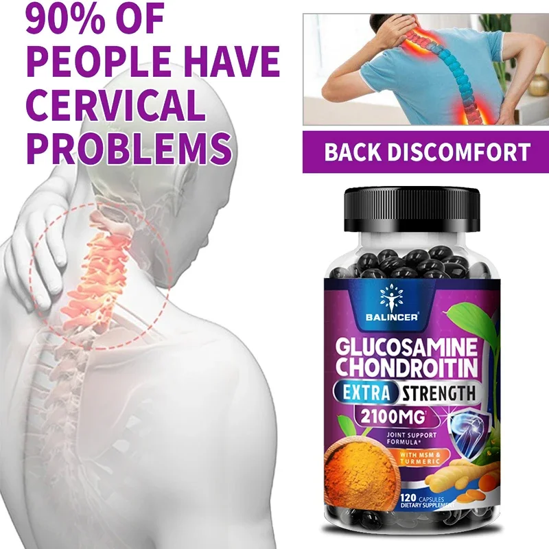 Balincer Glucosamine Chondroitin - Repairs Cartilage and Improves Back, Neck, Knee Joint Health, Mobility & Flexibility