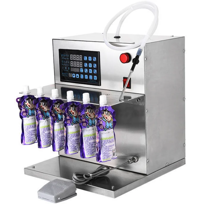 Automatic Number Controlled High Precision Stand-Up Pouch Filling Machine for Pure Water Milk Juice with Easy Operation