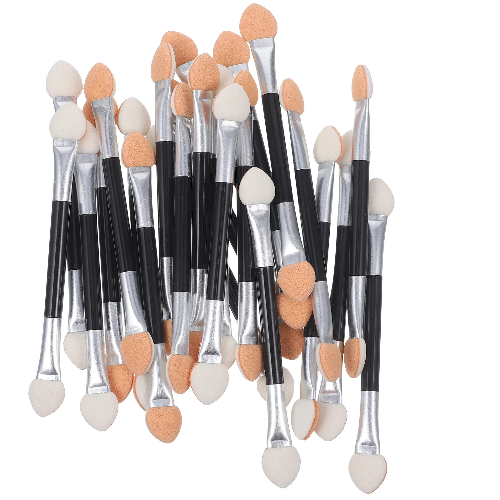 24 قطعة فرش ظلال العيون القابل للتصرف مزدوجة الجانبين ظلال العيون الإسفنج العصي ماكياج الفنانين محلات التجميل فرشاة ظلال العيون