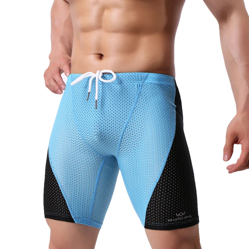 Erkek plaj yaz dar şort eklenmiş kısa tayt Joggers çabuk kuruyan sıska Fitness şortu erkek
