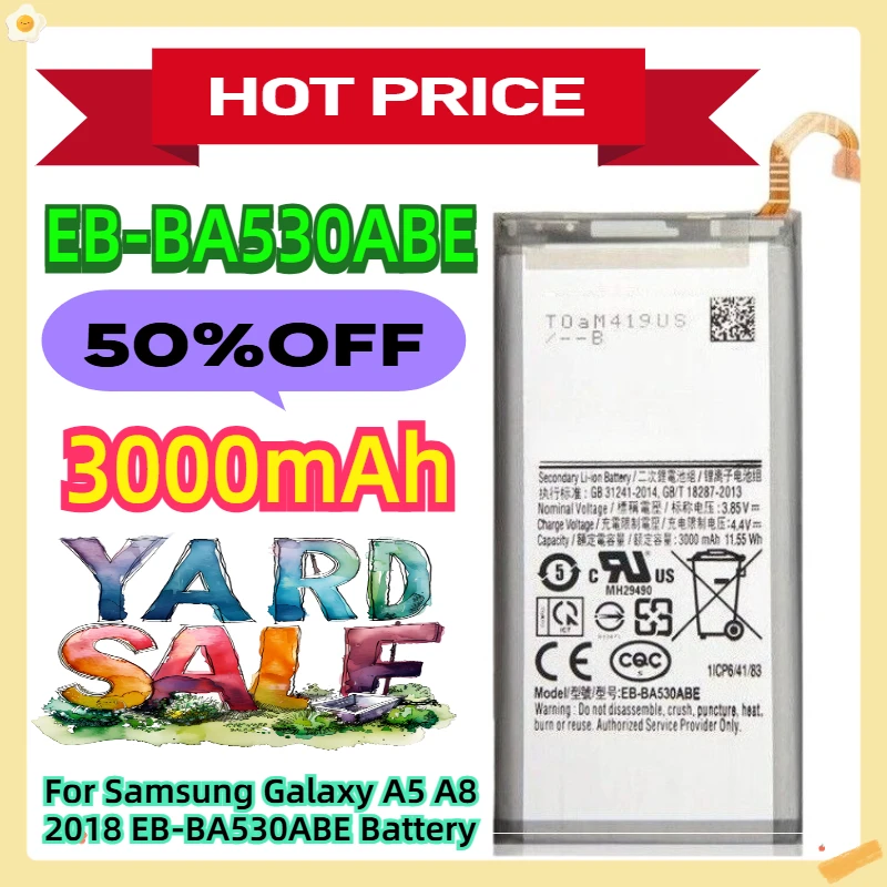 

Для Samsung Galaxy A5 A8 2018 EB-BA530ABE Аккумулятор