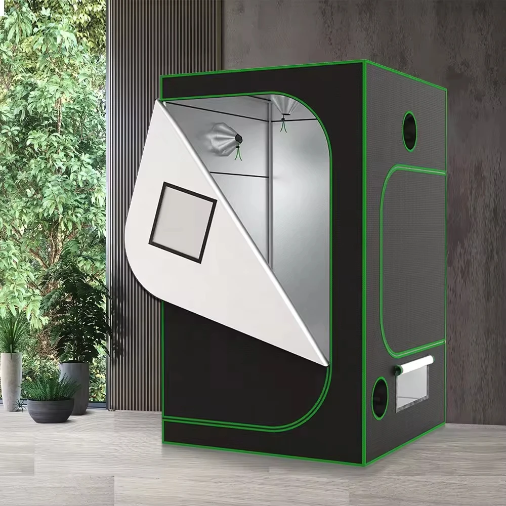 OEM Hydroponic Indoor for Grow Tent Kit Modern Metal Frame Nature Pressure Treated Wood Easily Assembled for Home Mylar Material