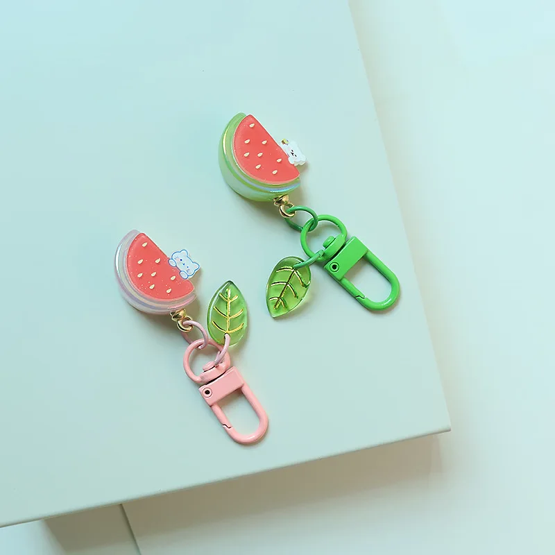 keychain watermelon Simulation Viva La Vida Acrylic Watermelon Pendant Creative Cosplay Bag