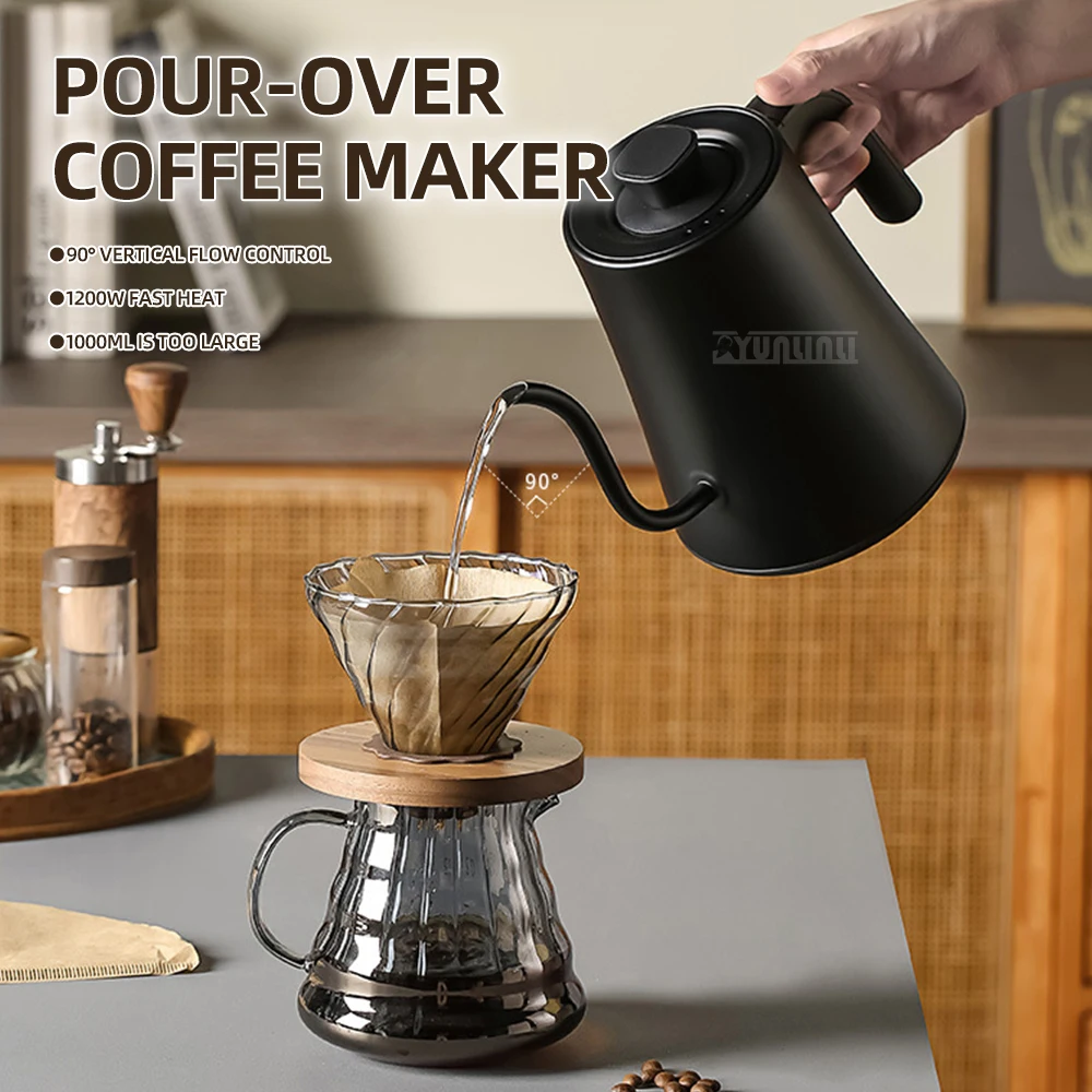 Smart Hand Drip Coffee Maker Temperature Control Electric Coffee Pot Electric Kettle Insulation Water Boiling Pot