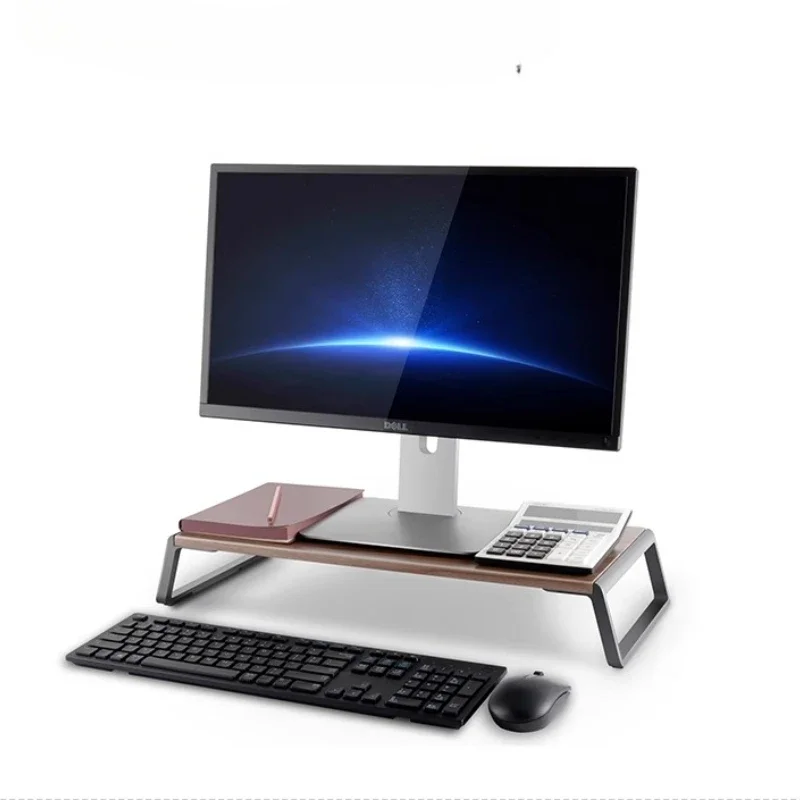 Scandinavian Monitor Stand Riser Solid Wood  Desk Organizer for Laptop Ergonomic Office Storage Computer Desktop Storage Rack