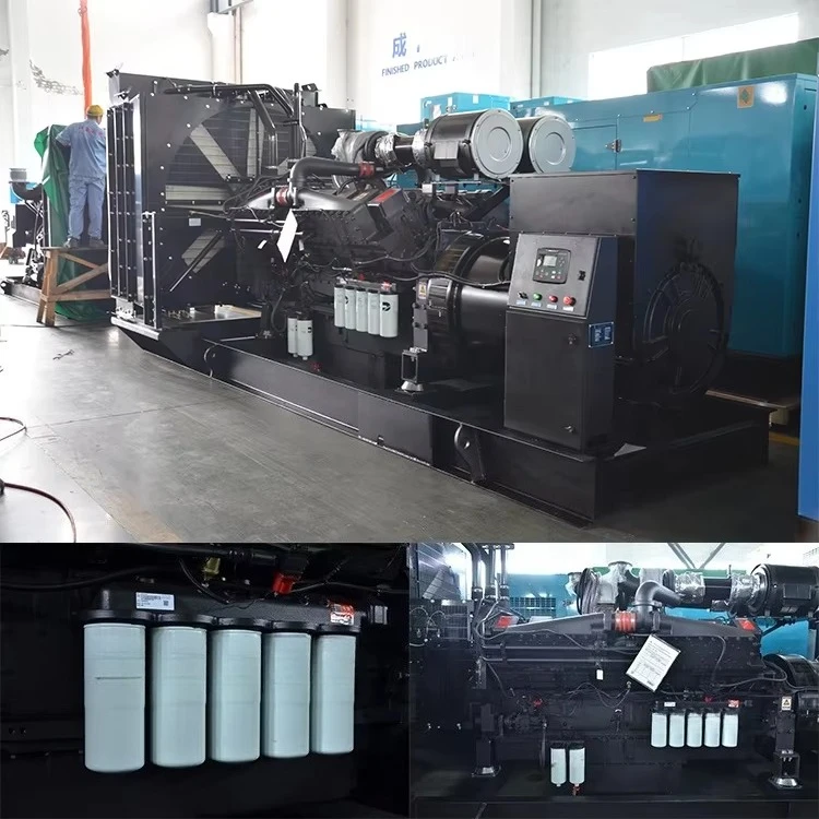 Chinese Genset Spare Parts Accessories 1500kva  Generator Open Type Auto Start KTA50 Engine Cumming
