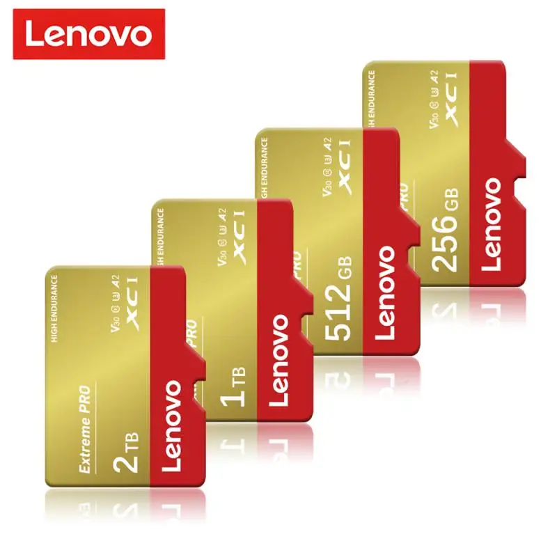 Lenovo kartu memori SD 128gb 1TB untuk Nintendo Switch kartu SD Micro TF 2TB Cartao De Memoria untuk Nintendo 64 Ps Vita