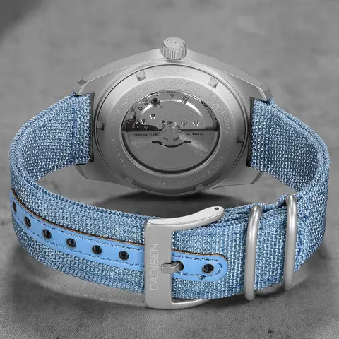 CADISEN TI-7 2026 NEW Autodyne Titanium Steel Automatic Mechanical Canvas Wristwatch MIYOTA 8215 Luminous Waterproof Man Watches