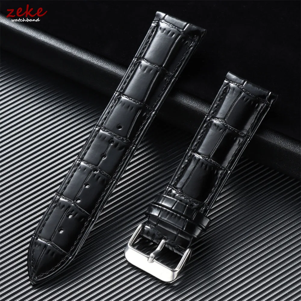 18mm 20mm 22mm Leather Watchband for Samsung Galaxy Watch 7/6/5/4 40mm 44mm 12/14/16/19/21/24mm Universal Bamboo Pattern Strap