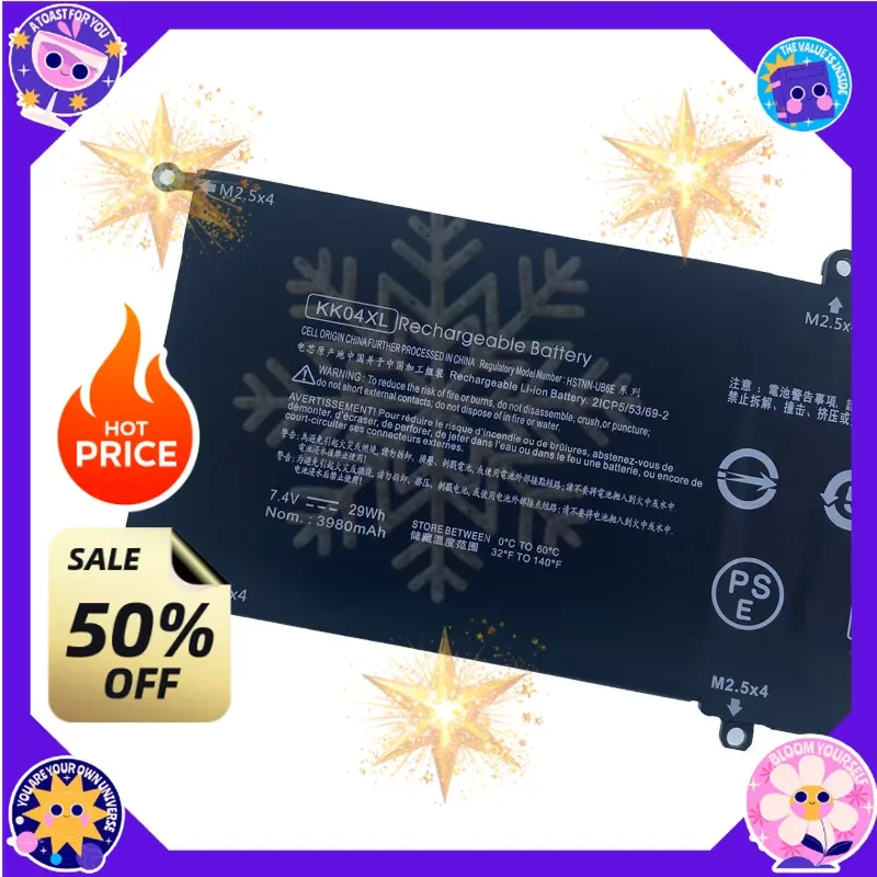 SWZY 7.4V 29WH KK04XL  Laptop Battery For HP Pro x2 612 G1 HSTNN-I19C HSTNN-IB6E 753703-005 753329-1C1 3980mAh