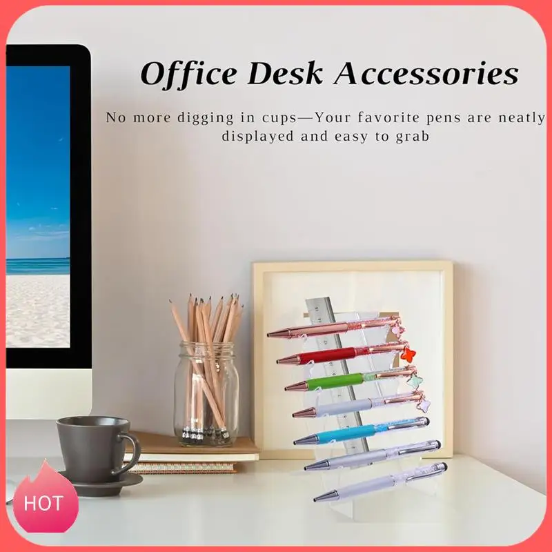 HOT-Acrylic Makeup Brush Holder Pen Display Stand Holder Makeup Brush Drying Rack Brush Organizer