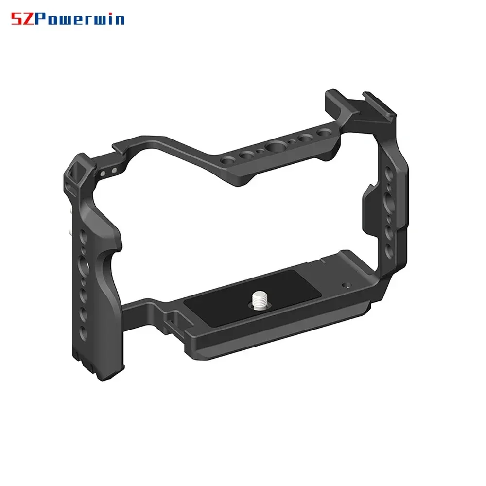 Powerwin A7CII A7CR  A7C2 Camera Cage Kit for Sony Rig Protective Extension Frame Gimbal Arri Locating Screw Wooden Handle