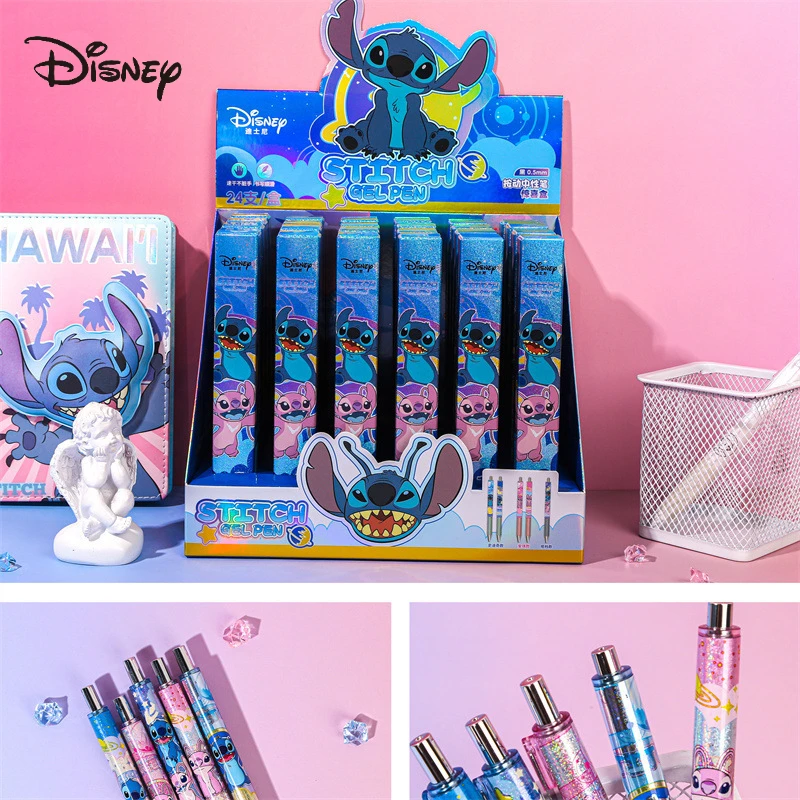 

Stitch Gel Pens Disney Accessories Anime Decorations School Supplies Cute Anime Stationery Party Gifts for Children Toys