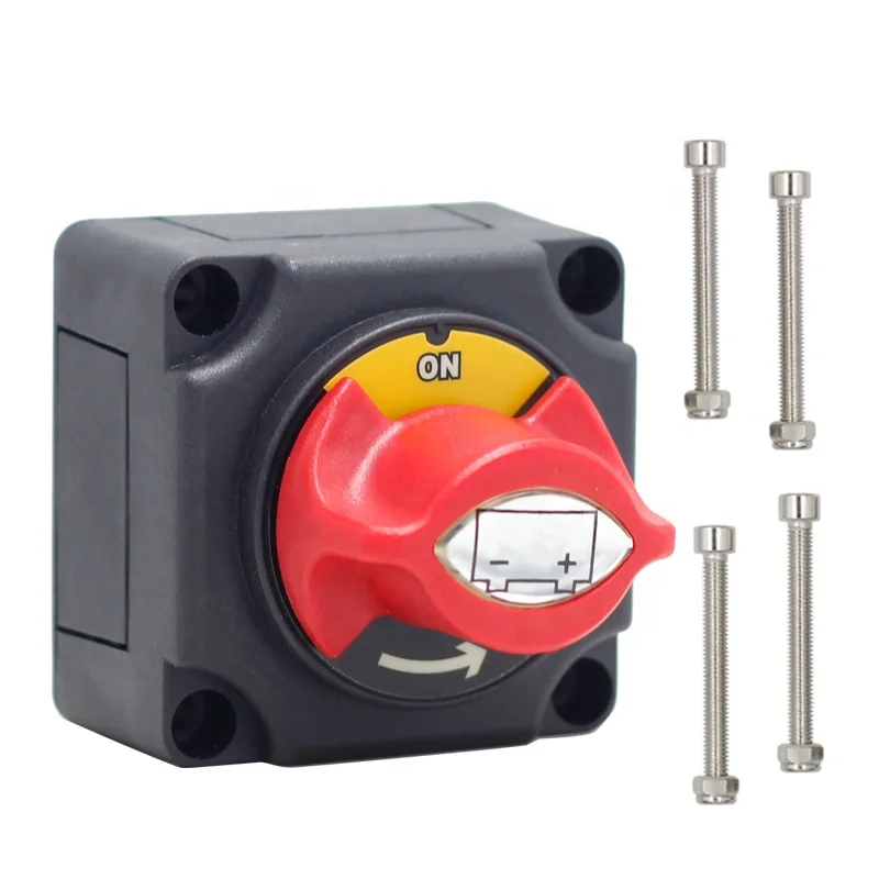 

2-контактный переключатель аккумулятора на выключенном аккумуляторе, изолятор отключения аккумулятора, переключатель морского аккумулятора 48 В для автомобиля, лодки, авто, квадроцикла, грузовика, автомобиля