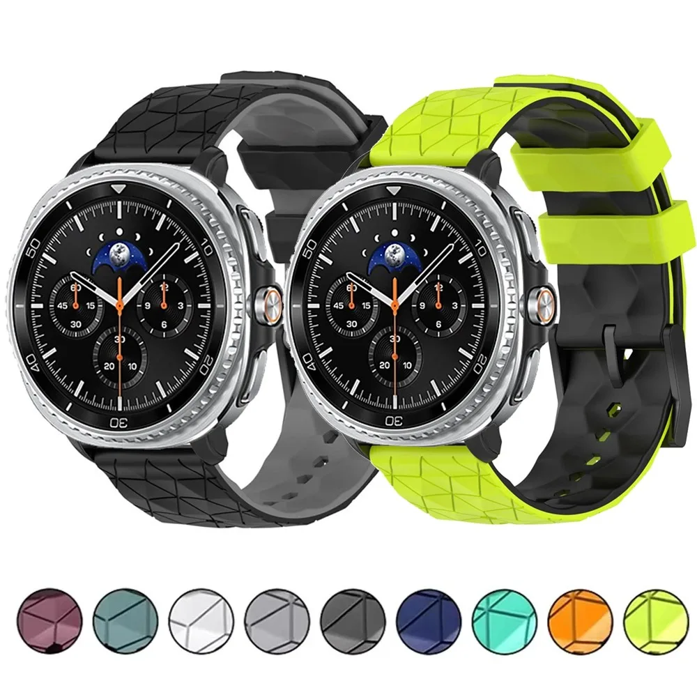 Silikonarmband für Samsung Galaxy Watch 8 40 mm 44 mm Classic 46 mm für atmungsaktives Armband für Samsung Galaxy Watch Ultra 8-7 47 mm