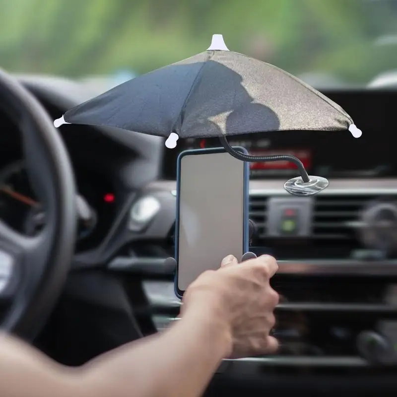 Supporto per telefono per auto Ombrello Telaio in nylon a 6 coste Ombrello Supporto per telefono Ombrello per telefono per ombrellone Supporto per telefono cellulare