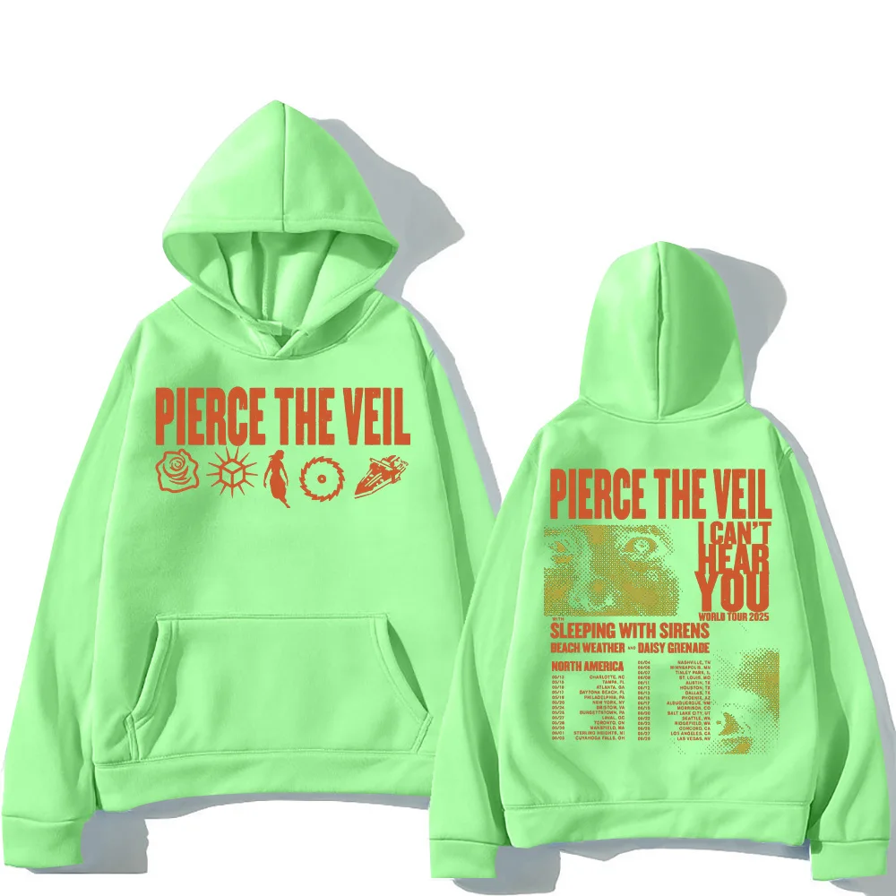 Pierce The Veil Hoodies I Can't Hear You World Tour 2025