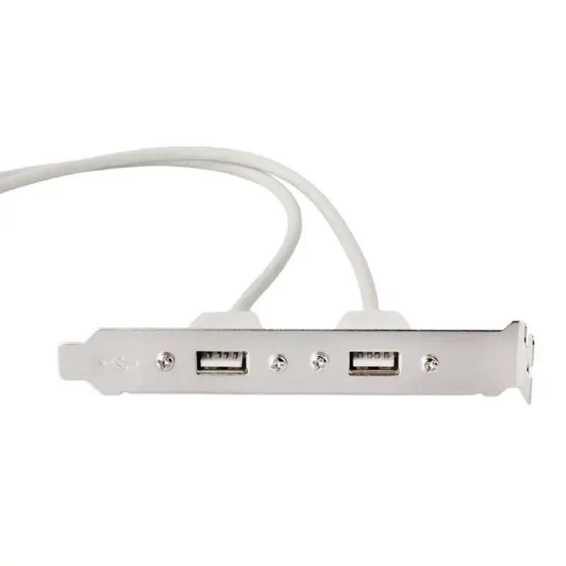 L4MD 2 Port USB 2.0 bis 9 Pin -Headerhalter -Halterungs -Verlängerungskabel für die Rückseite des Computers – Detail 2