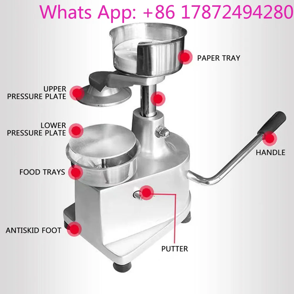 Hamburger Forming Machine Commercial Manual Hamburger Press Machine Household Pie Press Beef Patties Machine