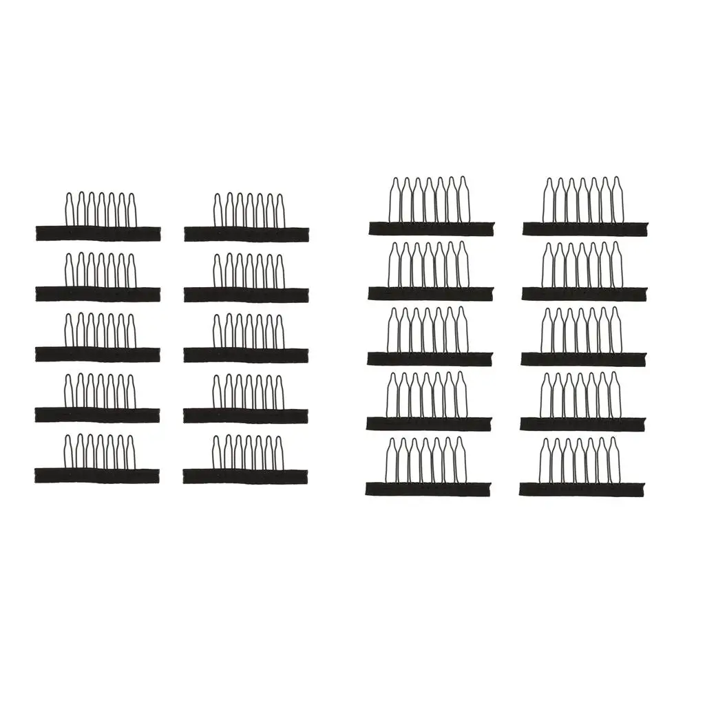 Wig Cap Combs Fabric Edge Clips Secure Hold for Premium Lace Wig Cap Accessories for Adult Women