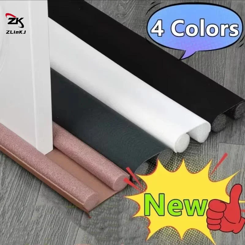 -Under Door Draft Stopper Energy Saving Flexible Anti Cold Bottom Seal Strip Wind Proof Gap Blocker for Home Winter Use