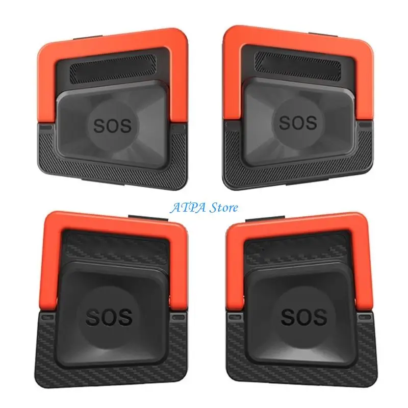 U13C ABS Enhanced Rear Door Safety Handle Featuring Metal Ringing for Emergency Exit Vehicles Easy Setup No Tools Required