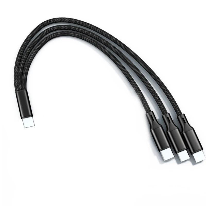 2A Multi-Ladekabel, USB-Multi-Kabel, 3-in-1-Universalkabel, Nylon geflochten, 3-1