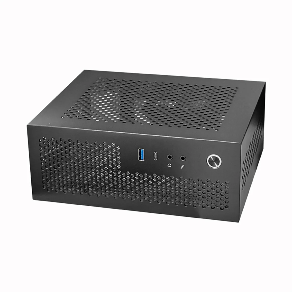 

ATP-A09 HTPC Computer Case Mini ITX Gaming PC Chassis Desktop Chassis USB3.0 Type C Computer Case Home Computer Case Black