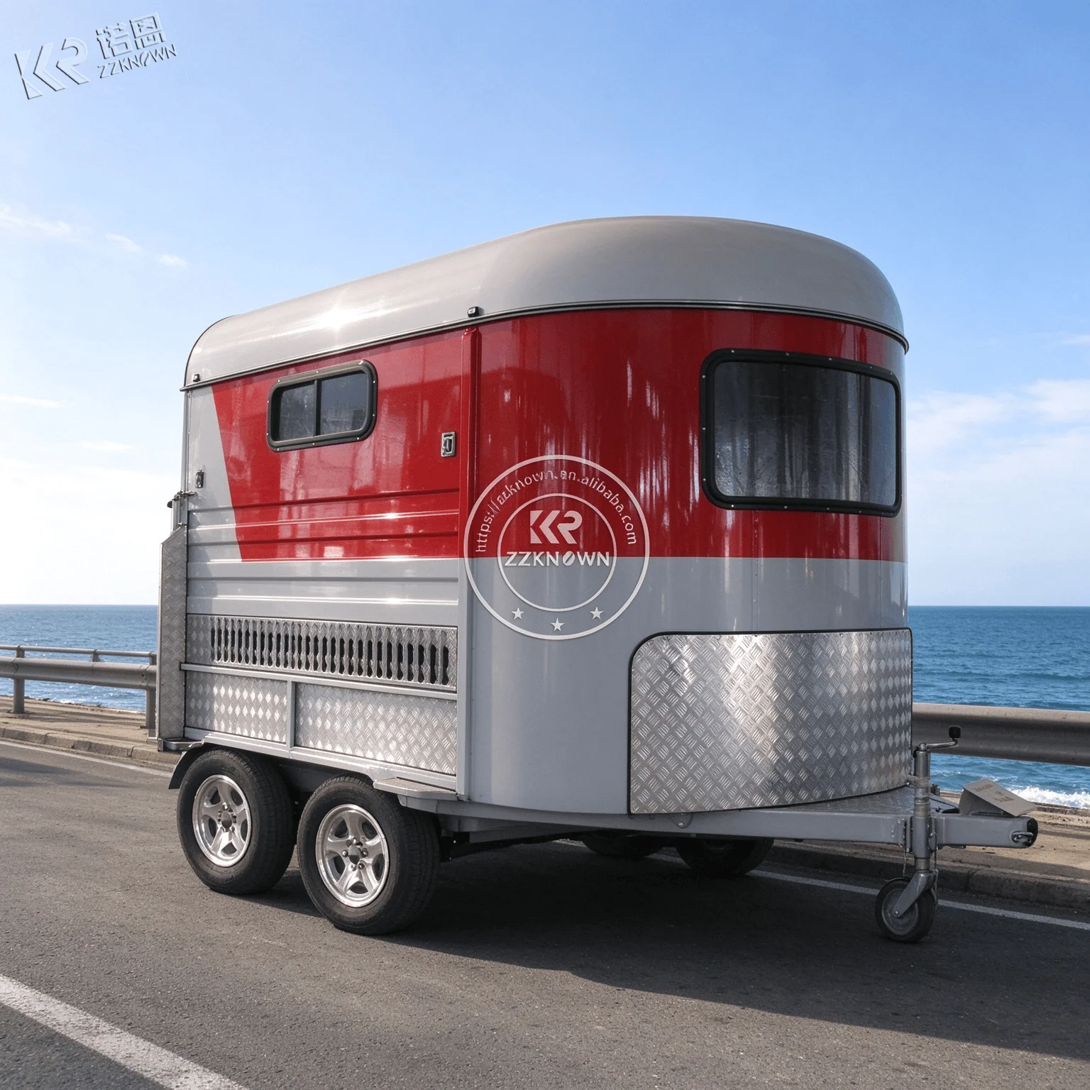 Horse Trailer For Riding Competition Travel Horse Transport Trailer With Convenient Access Arrangements