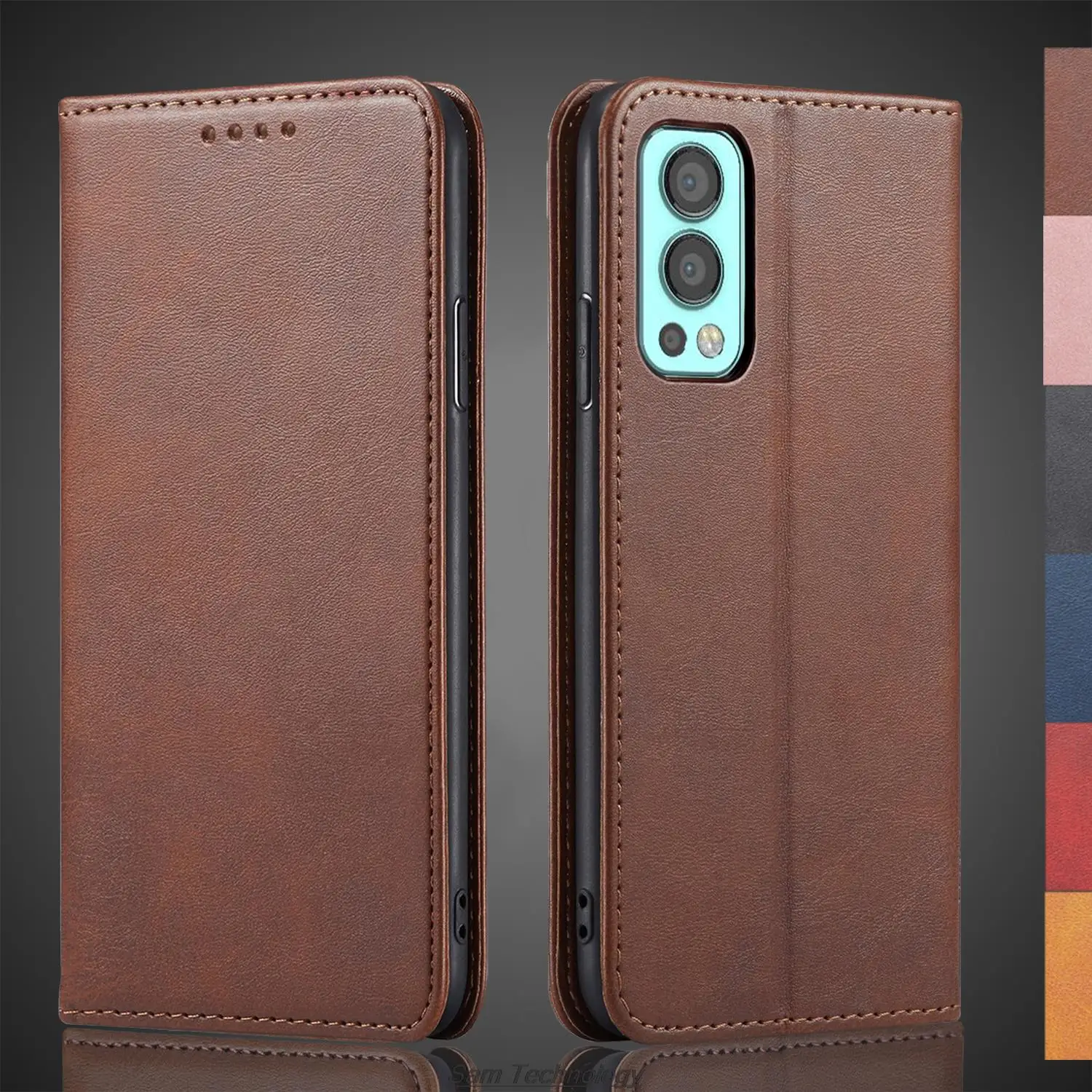 Magnetic attraction Leather Case for Oneplus Nord 2 5G / 1+Nord2 5G Holster Flip Cover Case Wallet Phone Bags Capa Fundas Coque