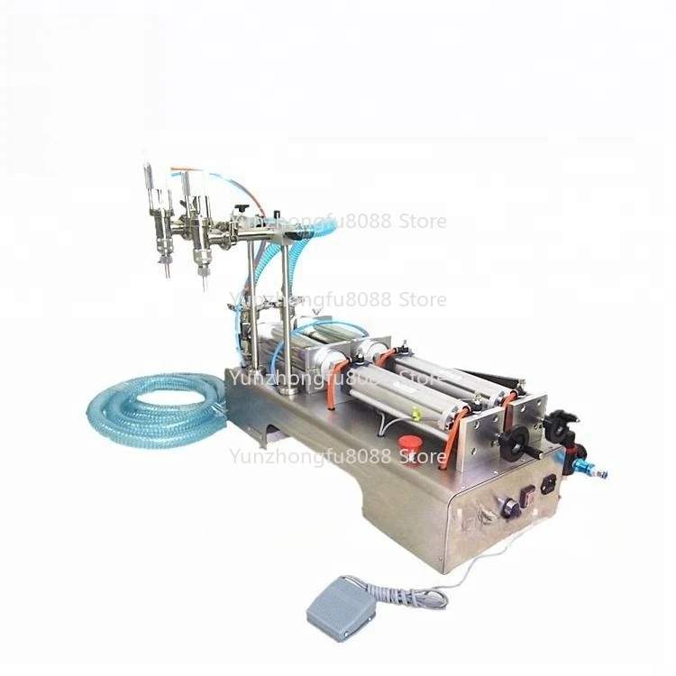 The high efficiency of a small business stand-up bag double-head filling machine/beverage filling machine from China