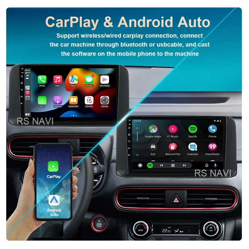 Android 14 Carplay Auto Car Radio For Subaru Forester 5 2018-2021 Multimedia Video Player Navigation Stereo GPS Navi QLED Sreen