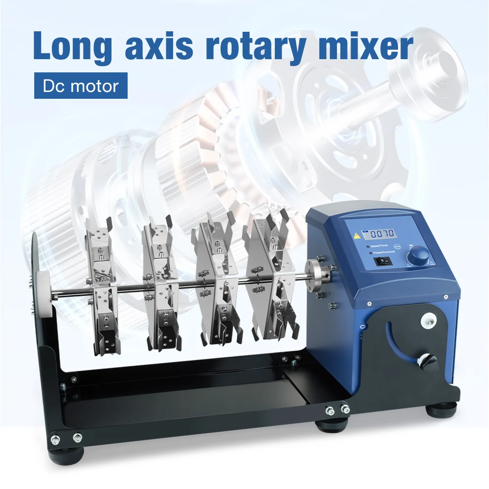 Lab Long Axis Rotating Mixer Tube Rotator Laboratory Mixer Machine Rotational Chemical Industrial Mixing Equipment