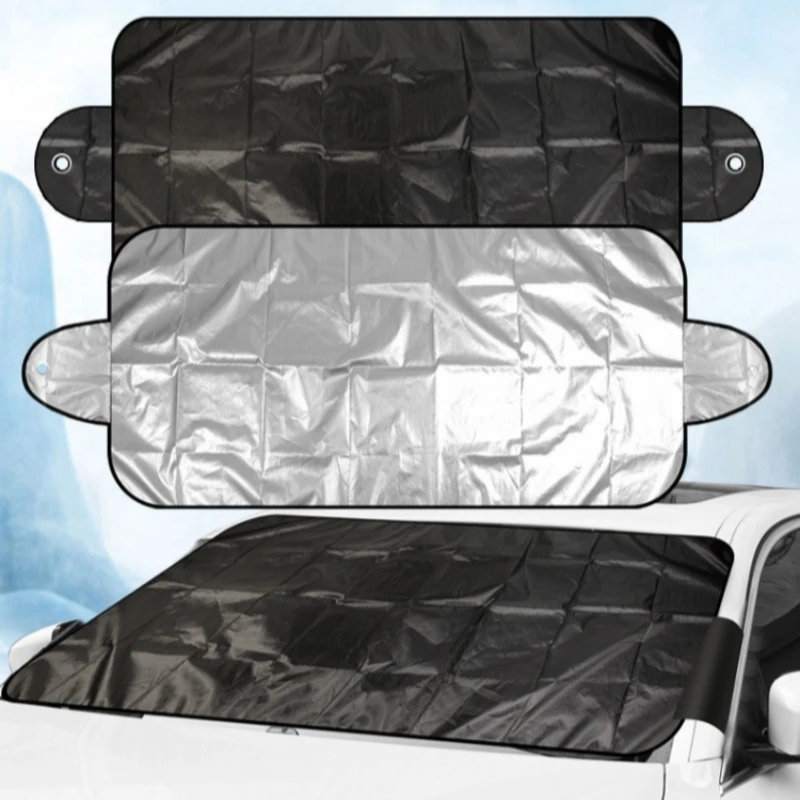 Car Exterior Protection Snow Blocked Car Covers Snow Ice Protector Visor Sun Shade Front Rear Windshield Cover Block Shields