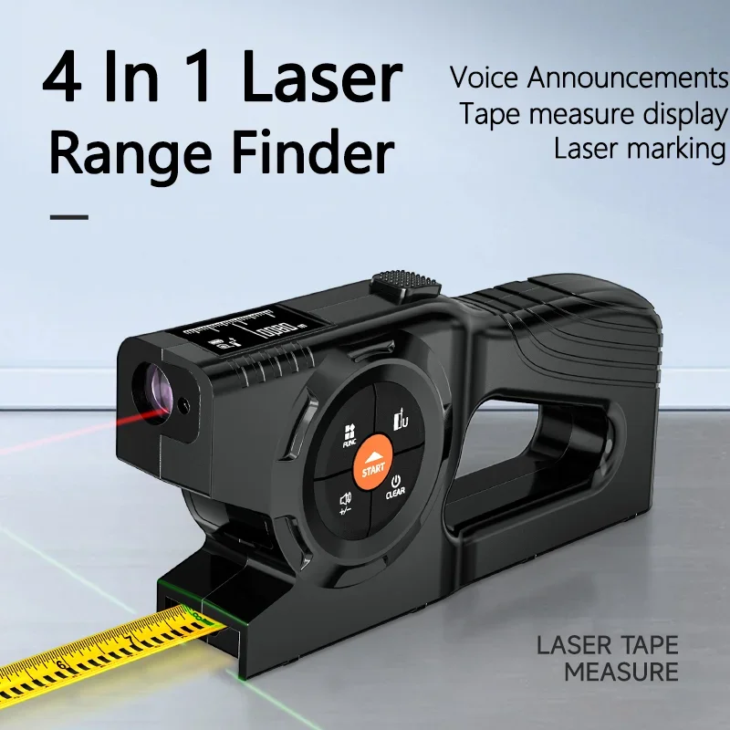 P7 3in1 شريط قياس الليزر مقياس مسافات الليزر عالية الدقة Rangefinder الروليت قياس متعدد حاكم الإلكترونية #1