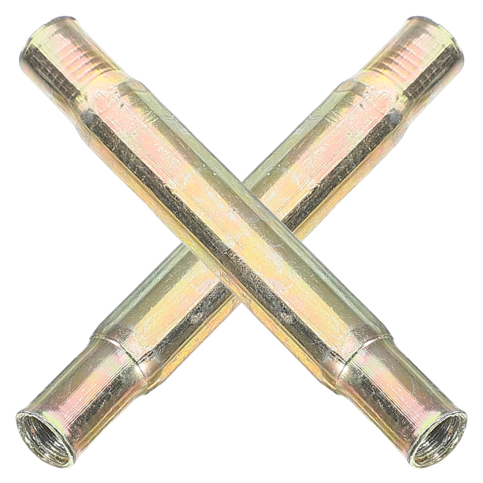 

2pcs Stainless Steel Lock Connectors Inner Thread Metal Hardware Replacement Gate Door Connector Durable Door Handle Lock