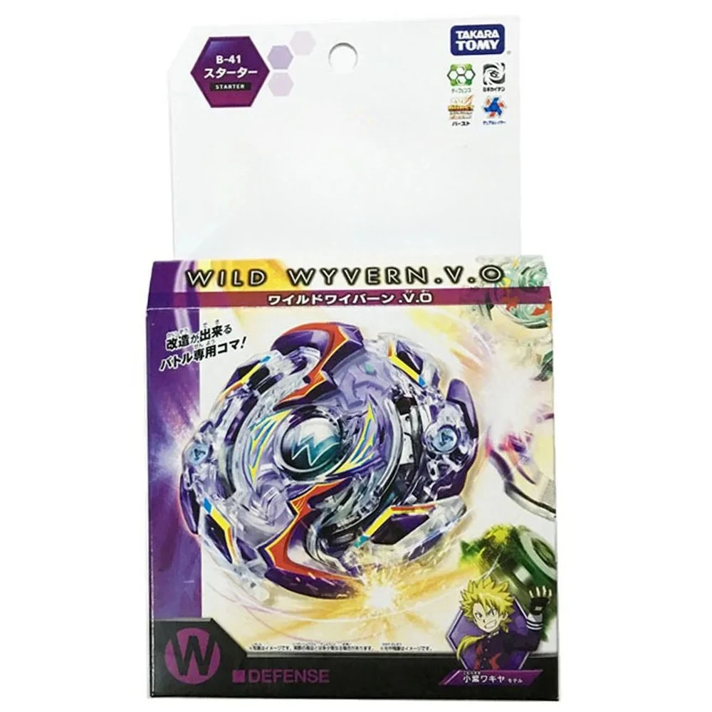 

Takara Tomy Bey B-41 Starter Wild Wyvern Vertical Orbit (With Launcher) BLADE CARD GAME