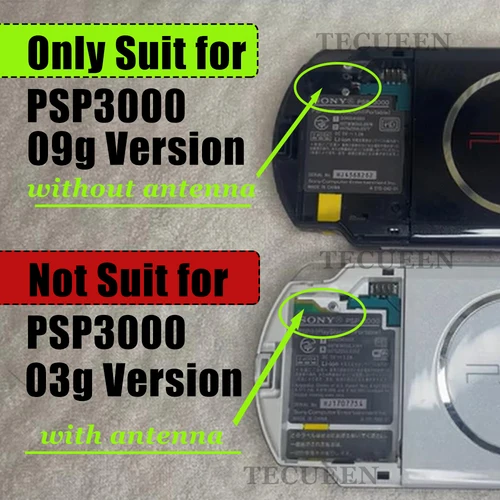 Imagen 2 del producto Piezas de reparación para PSP 3000, carcasa de repuesto con tema Monster Hunter, carcasa inferior con placa frontal y Kits de botones completos