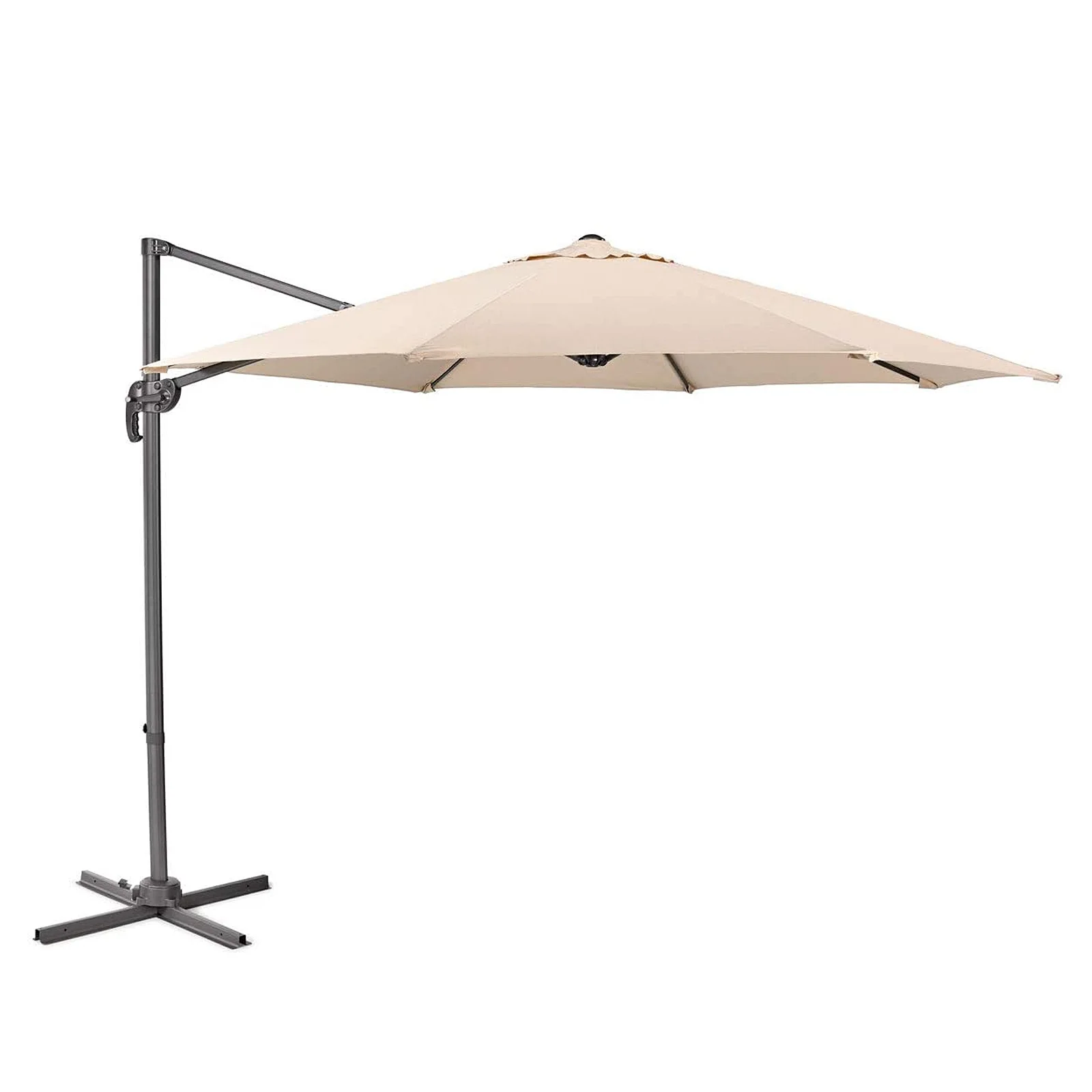 헤비 듀티 10ft 마켓 테이블 우산 순중량 40Lb 8 철 뼈 금속 프레임, 기본 240gsm 폴리에스터 없음