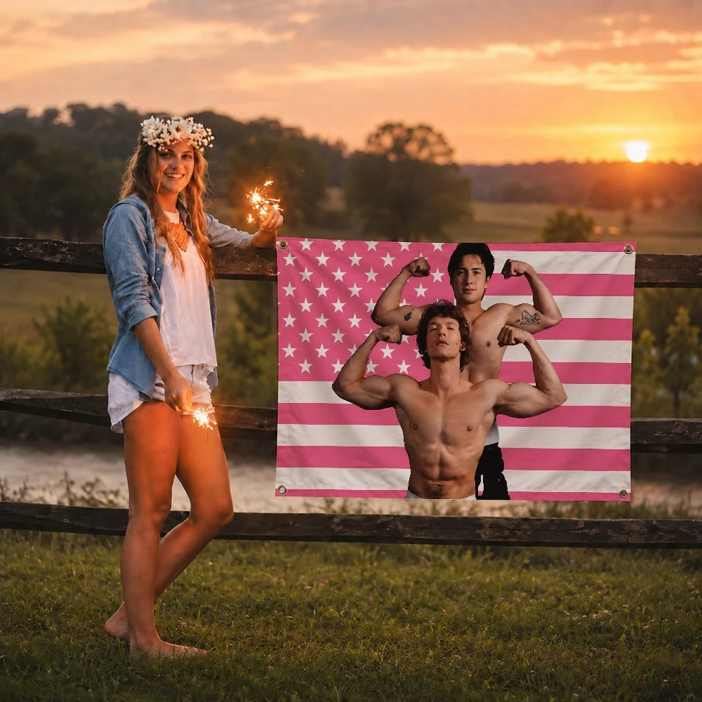 Heated Rivalry Shane and Ilya Flag Decoration Outdoor Picnic Party Art Hanging Home Camping Party Banner