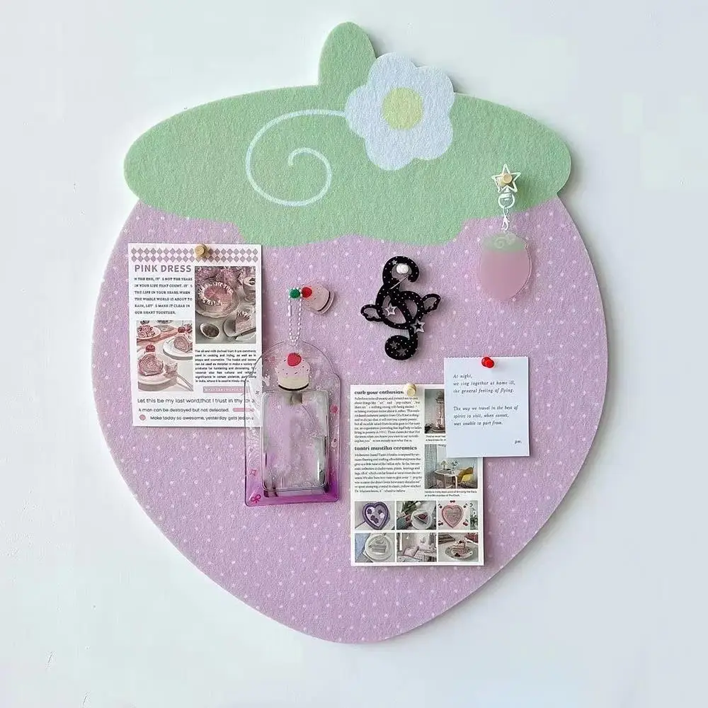 Ins الفراولة ورأى لوحة الإعلانات رسالة مجلس الكرتون البرسيم عرض الصور مجلس شكل خاص ورأى الألم مجلس الفن جدار ديكور