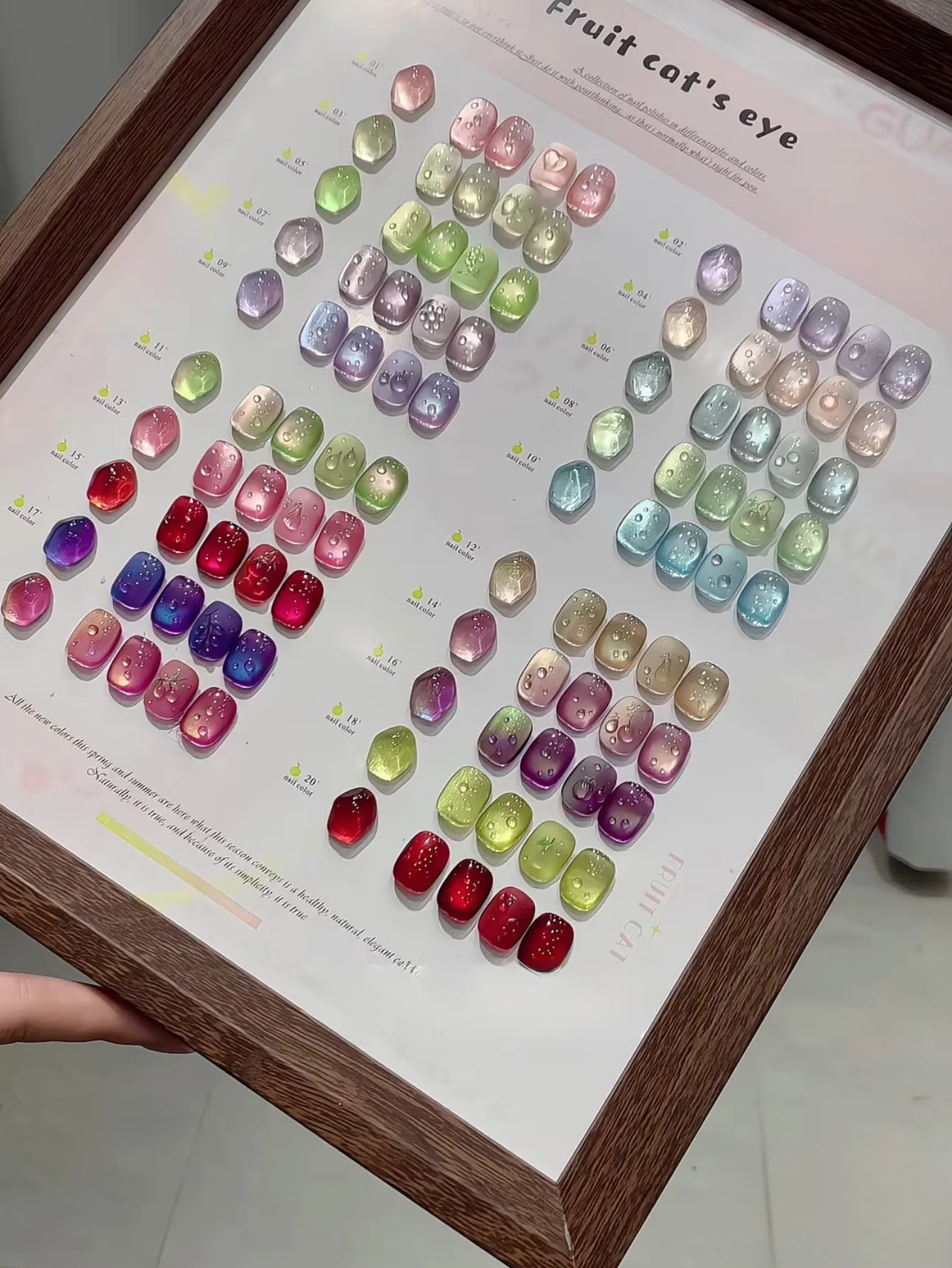 

1-24pcs WS Spring Summer Hot Selling Ice Transparent Green Pink BlueCat's Eye Gel Nail Polish Whitening Nail Art Nail Supplies