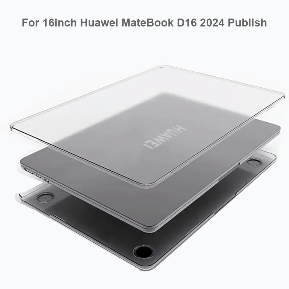 Laptop Case for Huawei MateBook D16 2024 Released 16inch Model MCLG-X MCLF-X PC Clear Matte Protective Cover Shockproof Shell