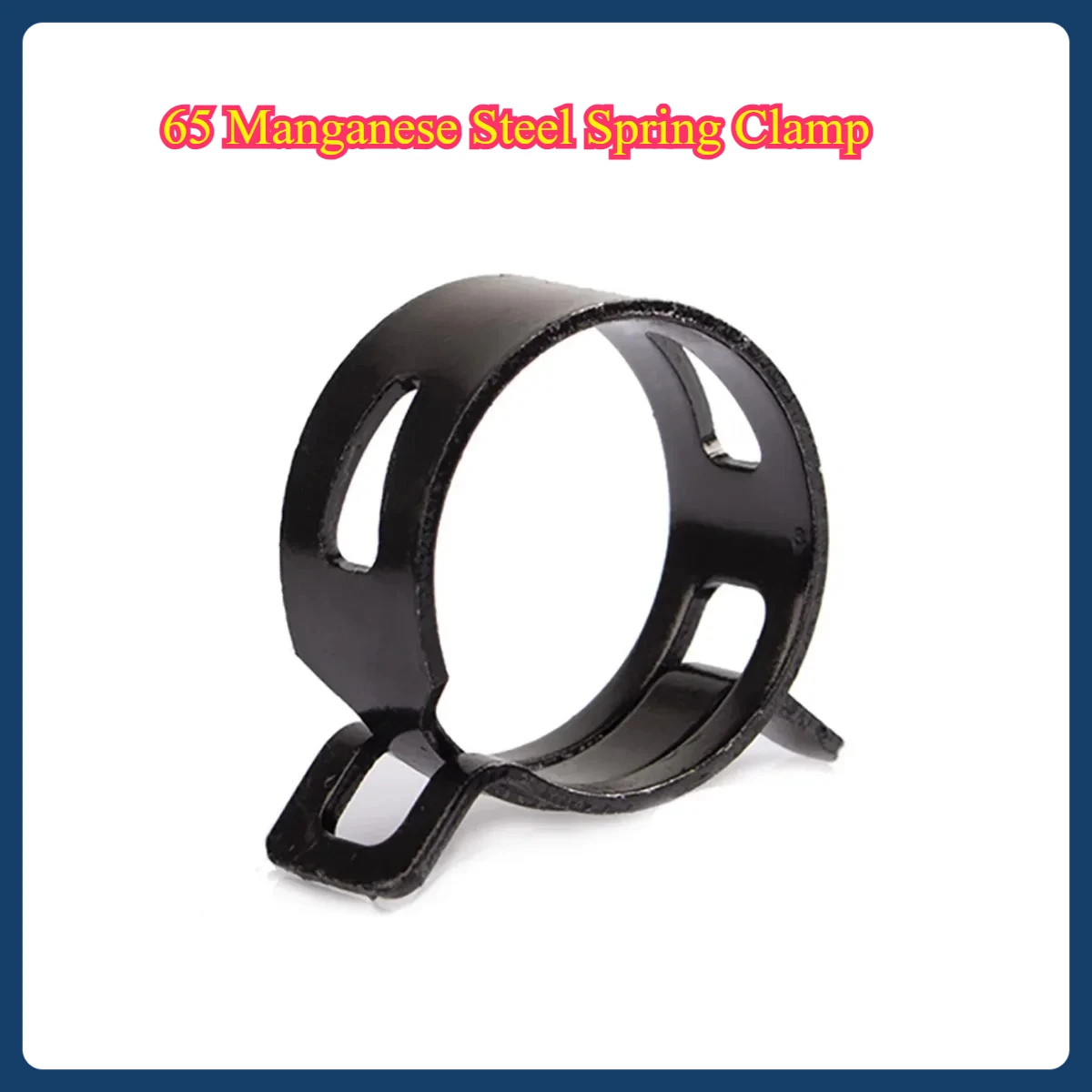 

65 Manganese Steel Spring Clamp / Fixed Throat Clamp Elastic Tightening Pipe Clamp