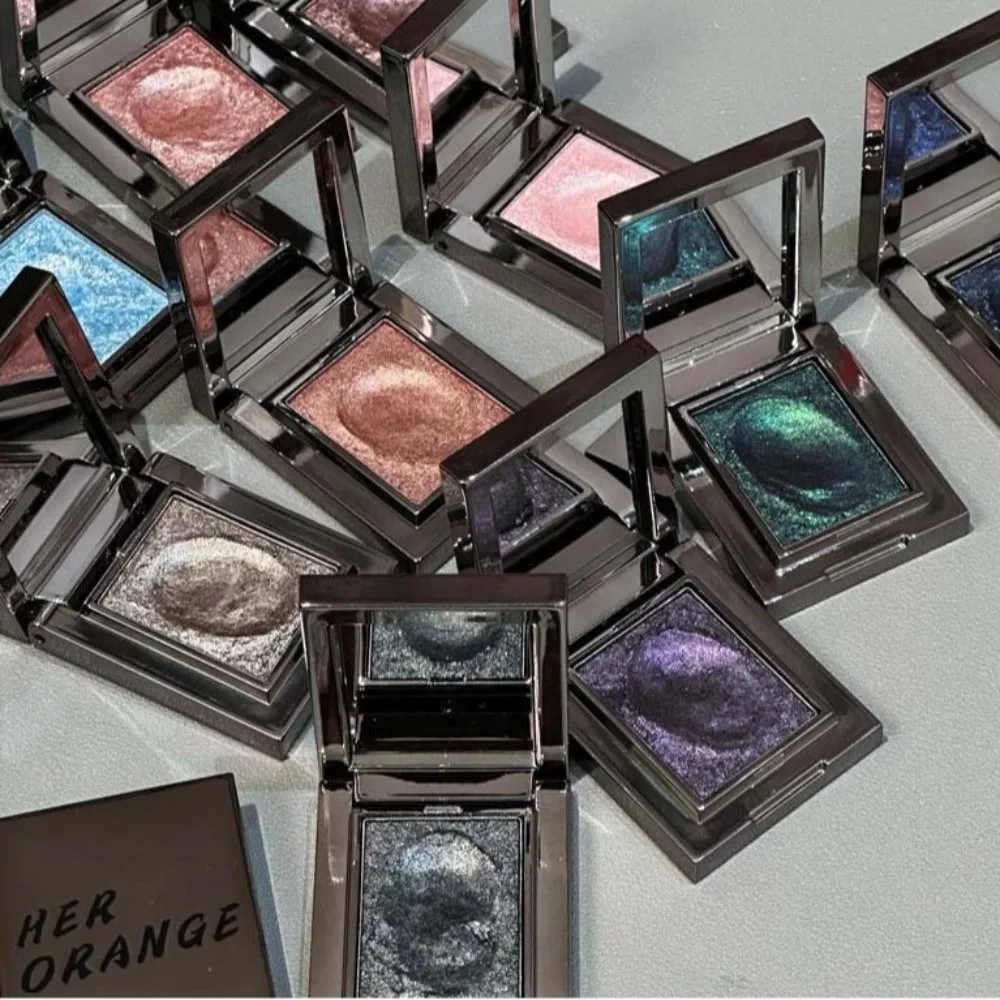 Nuova ombretto blu glitterato di patate Viola Verde metallizzato Evidenzia ombretto Trucco occhi monocromatico a lunga durata Cosmetico da donna