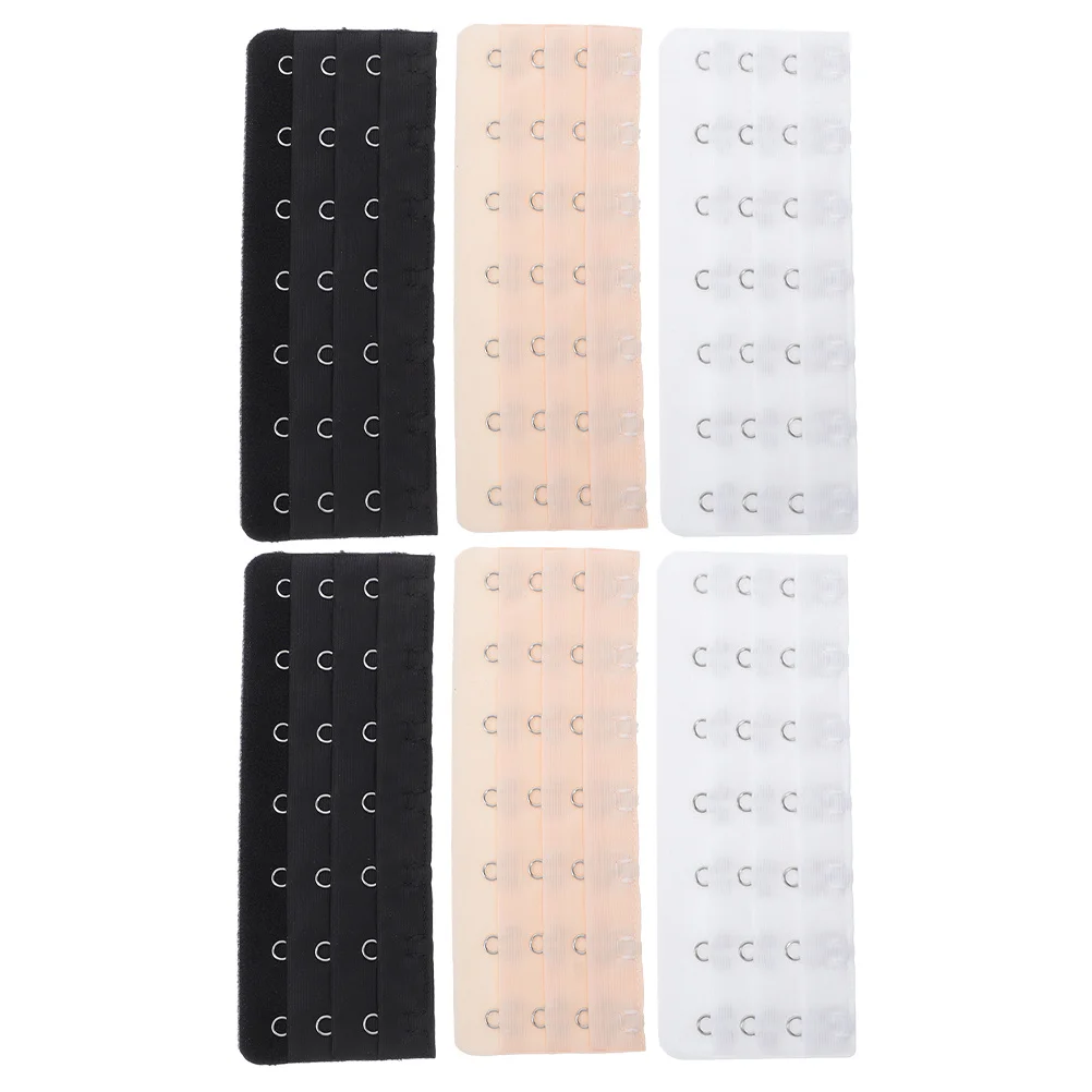 

6Pcs Smooth Finish Bra Extender Hooks Versatile Fit for Various Bra Styles Extended Length for Enhanced Comfort