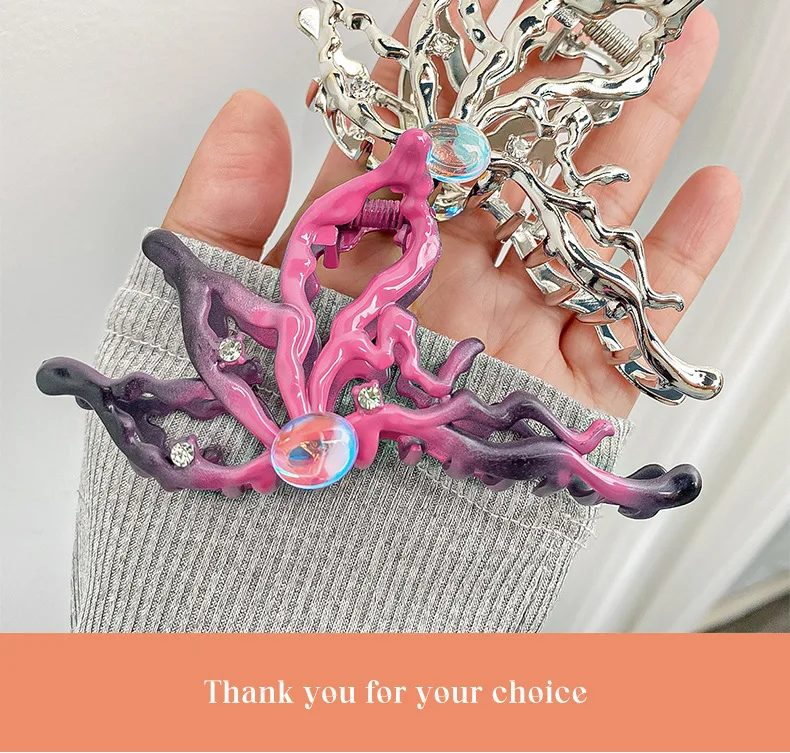Women's New Claw Clip Sweet Cool Style Hollowed-out Butterfly Grab Clip Shark Clip Hair Clip Hot Girl Hair Accessory Sweet Style