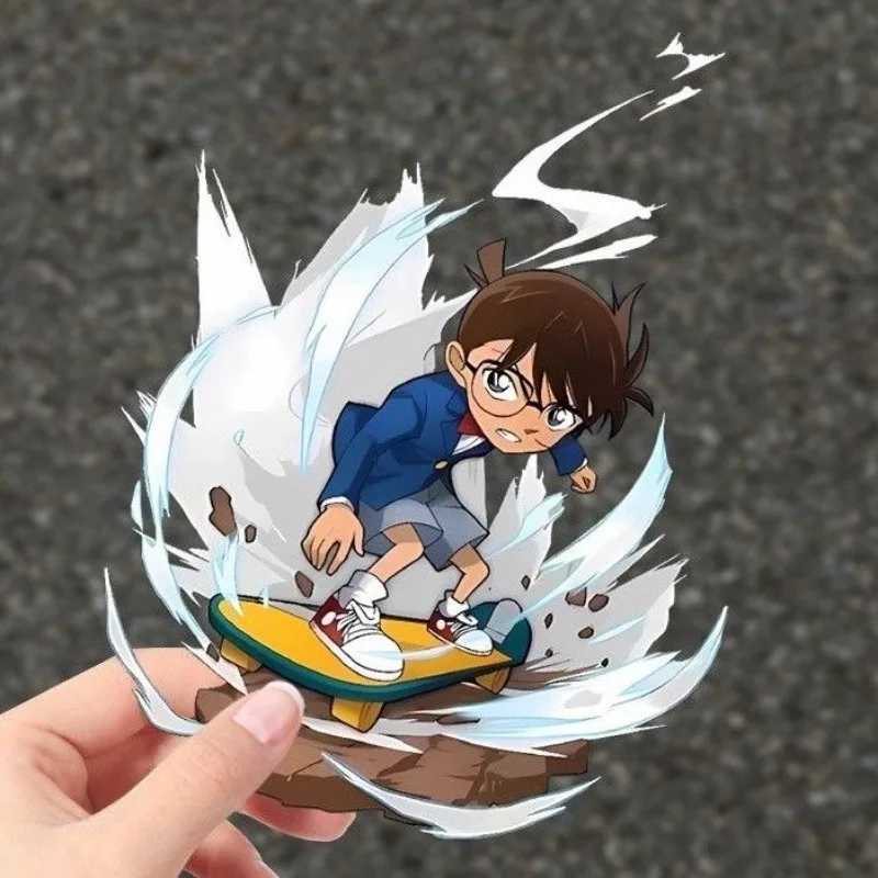 Detective Conan Cartoon Skateboard Stickers, Waterproof Decals for Car Motorcycle Electric Vehicle Case Luggage Decoration view 2